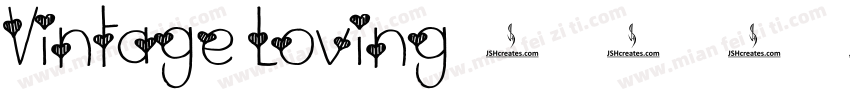 Vintage Loving字体转换